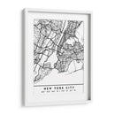 New York City - Mapas negros 61 - Emiliano Deificus | Cuadro decorativo de Canvas Lab