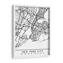 New York City - Mapas negros 61 - Emiliano Deificus | Cuadro decorativo de Canvas Lab