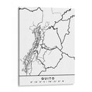 Quito - Mapas negros 70 - Emiliano Deificus | Cuadro decorativo de Canvas Lab