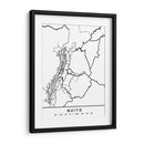 Quito - Mapas negros 70 - Emiliano Deificus | Cuadro decorativo de Canvas Lab