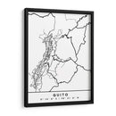 Quito - Mapas negros 70 - Emiliano Deificus | Cuadro decorativo de Canvas Lab
