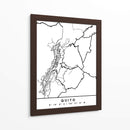 Quito - Mapas negros 70 - Emiliano Deificus | Cuadro decorativo de Canvas Lab