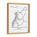 Quito - Mapas negros 70 - Emiliano Deificus | Cuadro decorativo de Canvas Lab