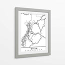 Quito - Mapas negros 70 - Emiliano Deificus | Cuadro decorativo de Canvas Lab