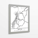 Quito - Mapas negros 70 - Emiliano Deificus | Cuadro decorativo de Canvas Lab