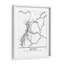 Quito - Mapas negros 70 - Emiliano Deificus | Cuadro decorativo de Canvas Lab