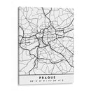 Prague - Mapas negros 69 - Emiliano Deificus | Cuadro decorativo de Canvas Lab