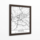 Prague - Mapas negros 69 - Emiliano Deificus | Cuadro decorativo de Canvas Lab