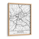 Prague - Mapas negros 69 - Emiliano Deificus | Cuadro decorativo de Canvas Lab
