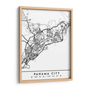 Panama City - Mapas negros 63 - Emiliano Deificus | Cuadro decorativo de Canvas Lab