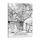 Philadelphia - Mapas negros 65 - Emiliano Deificus | Cuadro decorativo de Canvas Lab