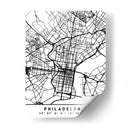 Philadelphia - Mapas negros 65 - Emiliano Deificus | Cuadro decorativo de Canvas Lab