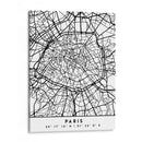 Paris - Mapas negros 64 - Emiliano Deificus | Cuadro decorativo de Canvas Lab