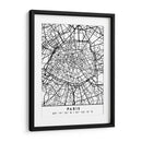 Paris - Mapas negros 64 - Emiliano Deificus | Cuadro decorativo de Canvas Lab