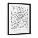 Rome - Mapas negros 72 - Emiliano Deificus | Cuadro decorativo de Canvas Lab