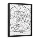 Rome - Mapas negros 72 - Emiliano Deificus | Cuadro decorativo de Canvas Lab