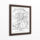 Rome - Mapas negros 72 - Emiliano Deificus | Cuadro decorativo de Canvas Lab