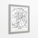 Rome - Mapas negros 72 - Emiliano Deificus | Cuadro decorativo de Canvas Lab