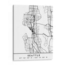 Seattle - Mapas negros 78 - Emiliano Deificus | Cuadro decorativo de Canvas Lab