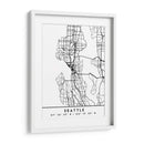 Seattle - Mapas negros 78 - Emiliano Deificus | Cuadro decorativo de Canvas Lab