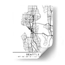Seattle - Mapas negros 78 - Emiliano Deificus | Cuadro decorativo de Canvas Lab