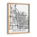 Salt Lake City - Mapas negros 73 - Emiliano Deificus | Cuadro decorativo de Canvas Lab