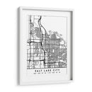 Salt Lake City - Mapas negros 73 - Emiliano Deificus | Cuadro decorativo de Canvas Lab