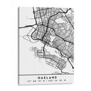 Oakland - Mapas negros 62 - Emiliano Deificus | Cuadro decorativo de Canvas Lab