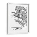 Oakland - Mapas negros 62 - Emiliano Deificus | Cuadro decorativo de Canvas Lab