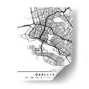 Oakland - Mapas negros 62 - Emiliano Deificus | Cuadro decorativo de Canvas Lab