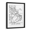 Rio de Janeiro - Mapas negros 71 - Emiliano Deificus | Cuadro decorativo de Canvas Lab
