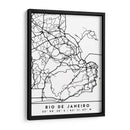 Rio de Janeiro - Mapas negros 71 - Emiliano Deificus | Cuadro decorativo de Canvas Lab