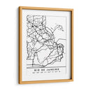 Rio de Janeiro - Mapas negros 71 - Emiliano Deificus | Cuadro decorativo de Canvas Lab