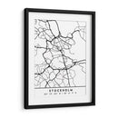 Stockholm - Mapas negros 83 - Emiliano Deificus | Cuadro decorativo de Canvas Lab