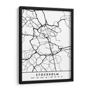 Stockholm - Mapas negros 83 - Emiliano Deificus | Cuadro decorativo de Canvas Lab
