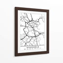 Stockholm - Mapas negros 83 - Emiliano Deificus | Cuadro decorativo de Canvas Lab