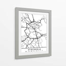 Stockholm - Mapas negros 83 - Emiliano Deificus | Cuadro decorativo de Canvas Lab