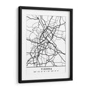Vienna - Mapas negros 92 - Emiliano Deificus | Cuadro decorativo de Canvas Lab