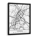 Vienna - Mapas negros 92 - Emiliano Deificus | Cuadro decorativo de Canvas Lab