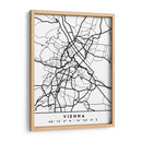Vienna - Mapas negros 92 - Emiliano Deificus | Cuadro decorativo de Canvas Lab