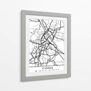 Vienna - Mapas negros 92 - Emiliano Deificus | Cuadro decorativo de Canvas Lab