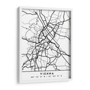 Vienna - Mapas negros 92 - Emiliano Deificus | Cuadro decorativo de Canvas Lab