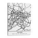 Taipei - Mapas negros 85 - Emiliano Deificus | Cuadro decorativo de Canvas Lab