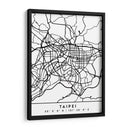 Taipei - Mapas negros 85 - Emiliano Deificus | Cuadro decorativo de Canvas Lab
