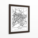 Taipei - Mapas negros 85 - Emiliano Deificus | Cuadro decorativo de Canvas Lab