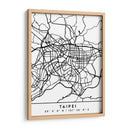 Taipei - Mapas negros 85 - Emiliano Deificus | Cuadro decorativo de Canvas Lab