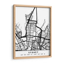 Sydney - Mapas negros 84 - Emiliano Deificus | Cuadro decorativo de Canvas Lab