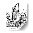 Sydney - Mapas negros 84 - Emiliano Deificus | Cuadro decorativo de Canvas Lab