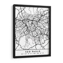 Sao Paulo - Mapas negros 77 - Emiliano Deificus | Cuadro decorativo de Canvas Lab