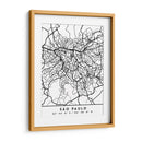 Sao Paulo - Mapas negros 77 - Emiliano Deificus | Cuadro decorativo de Canvas Lab